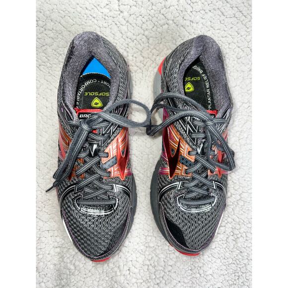 Brooks GTS 17 Running Shoe grey and pink - size 8 - L2 - Picture 8 of 10